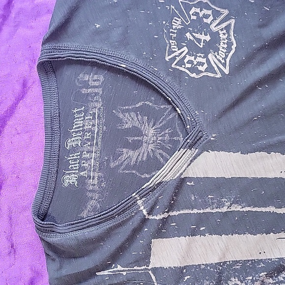 Black helmet apparel 911 Forever remember distressed tee shirt - Picture 11 of 11